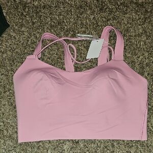 Lululemon Like A Cloud Longline Bra. Sz 8 D/DD!!PKFR- Pink Frosting!! Nwts